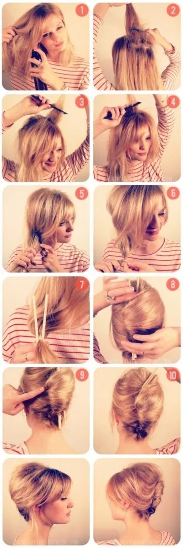 Easy chignon