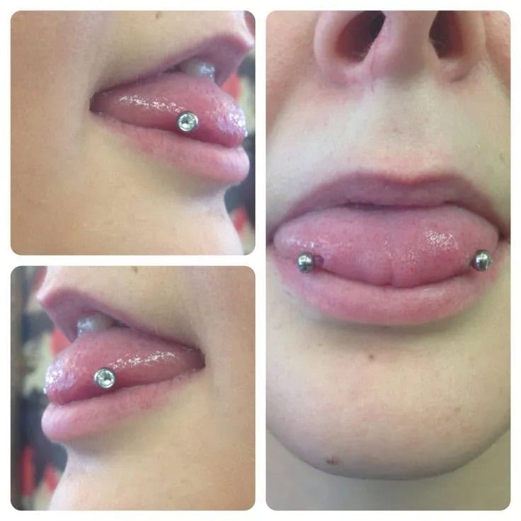 How is a snake eyes piercing done?