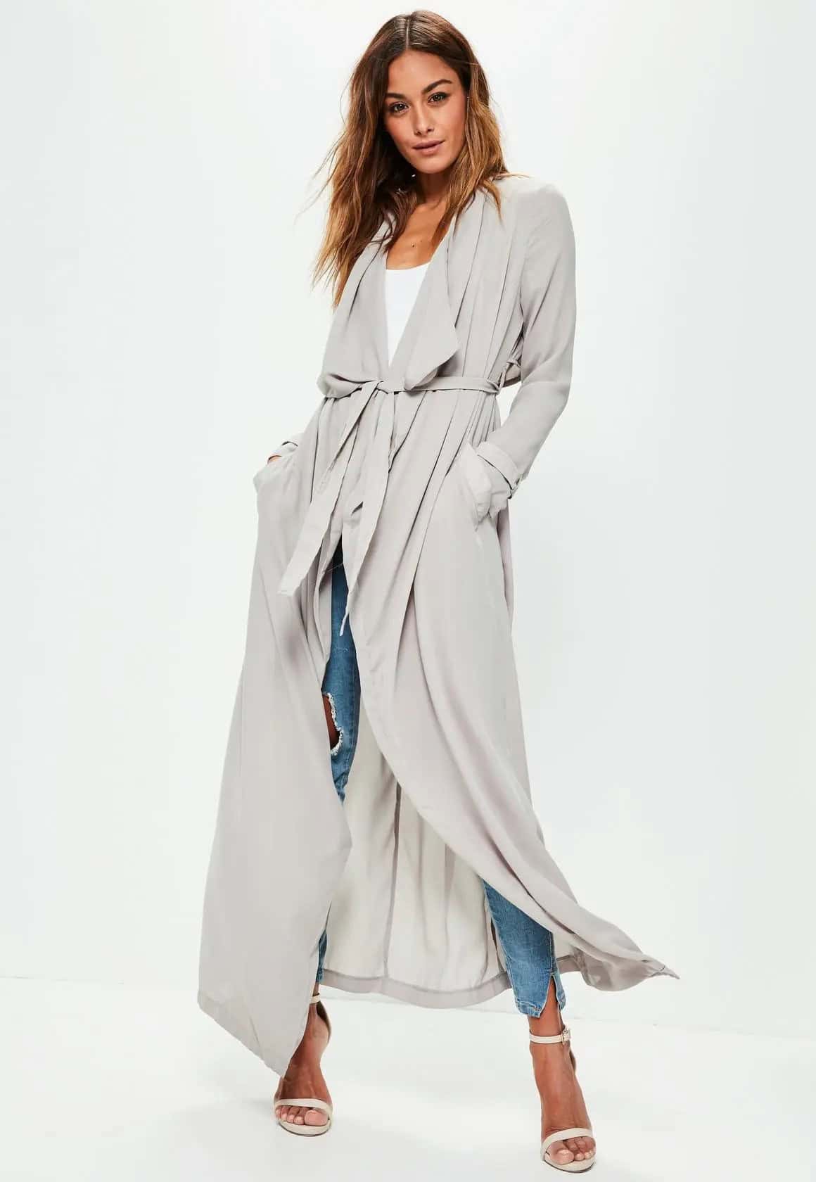 Longline Chiffon Jacket