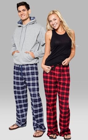 Black Tank Top with Red Plaid Flannel Wide Leg Pants