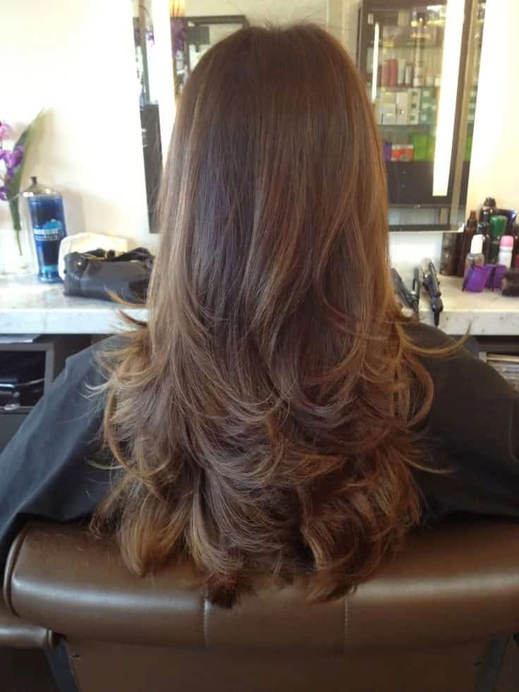 Layered haircuts for long hair