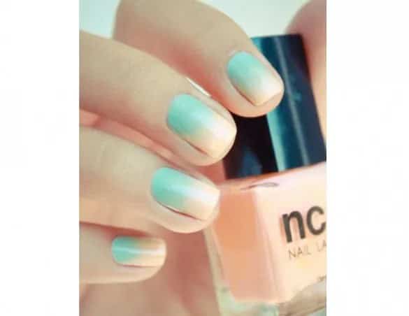 Pastel color nails