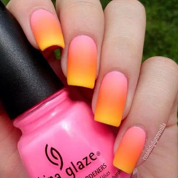 Gradient Nail Art Designs for Short Nails