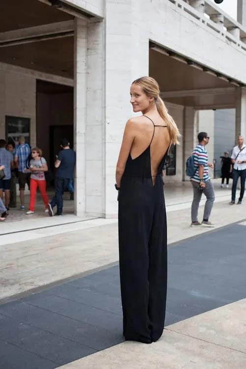 Backless in Wide Leg Jumpsuit