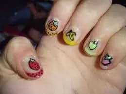 Fruity Nail Designs for Short Nails