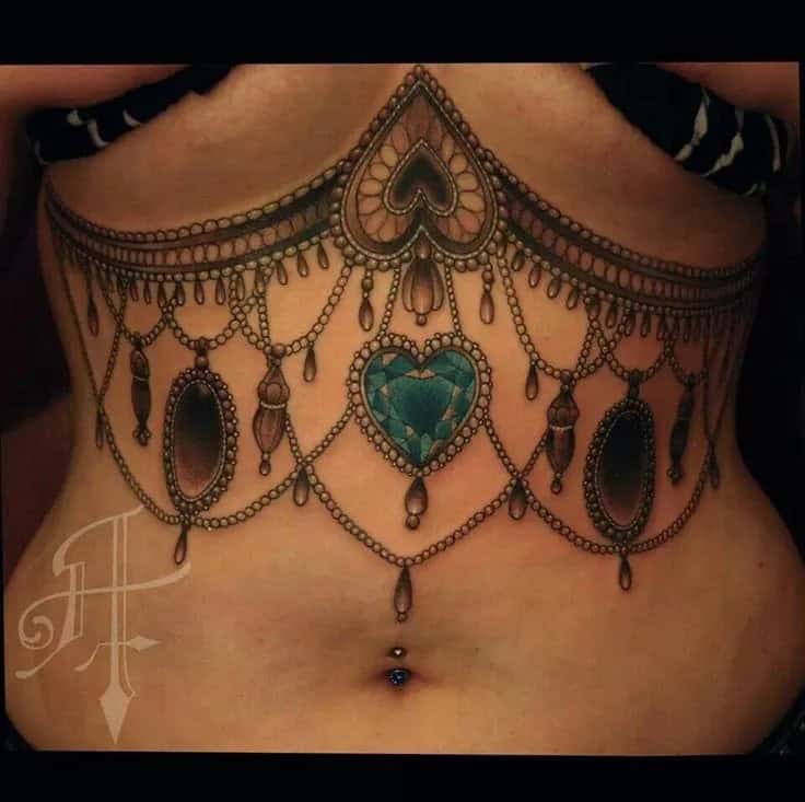 Chest Tattoos for women