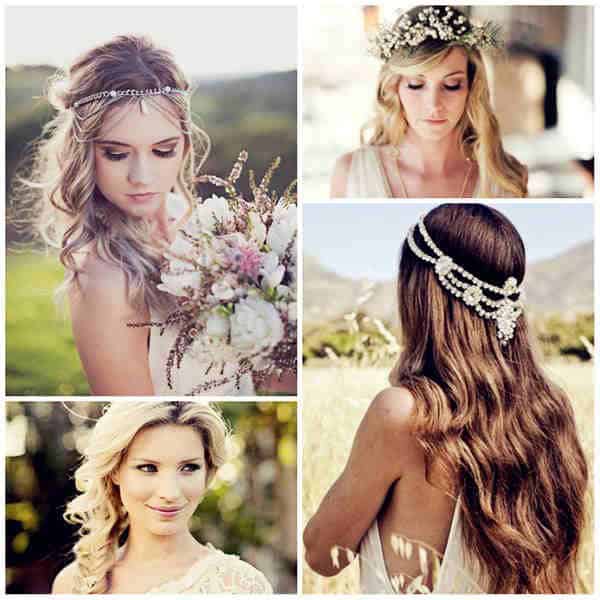 Boho wedding hairstyles