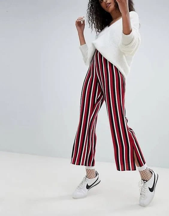 Striped Flare Leggings