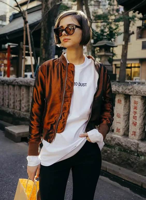 Short Bomber Jacket