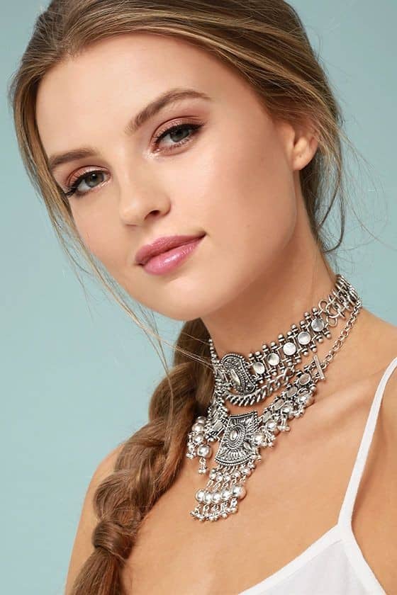 Massive Silver Choker Necklace