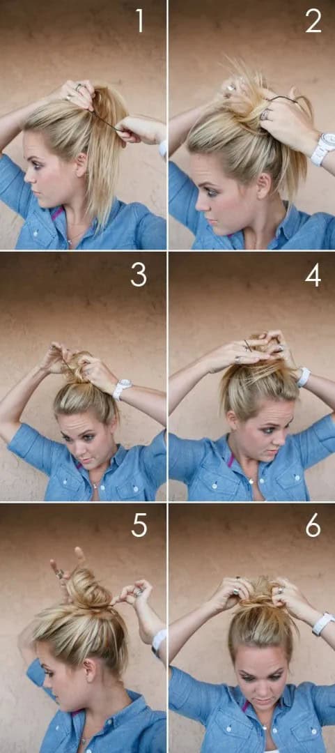 Easy messy updo