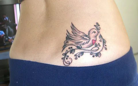 Dove and Vine Tattoo