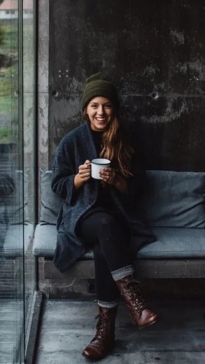 Navy-Blue Cardigan