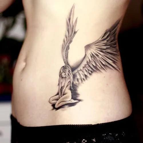 67 Heavenly Beautiful Angel Tattoos For Girls