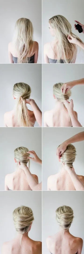 Easy chignon