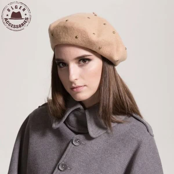 Painter Rivet Hat with Grey Wool Trench Coat