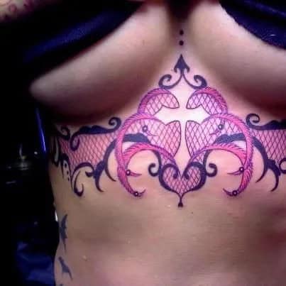 Chest Tattoos for women