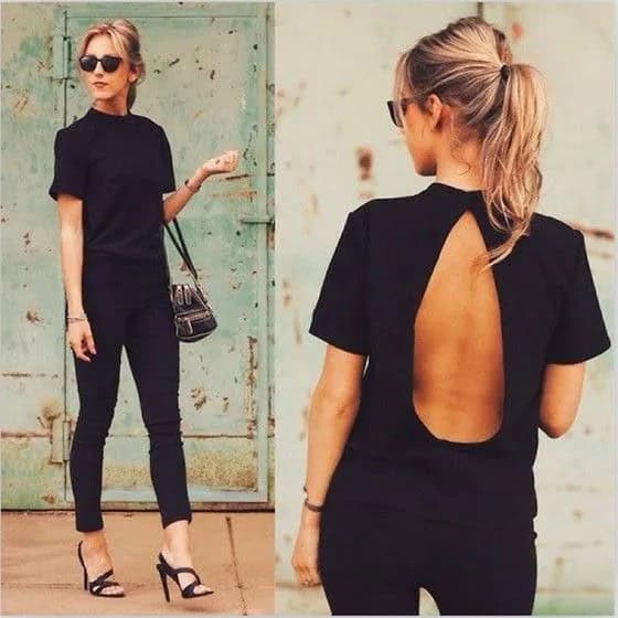 Elegant Cut Up T-Shirt