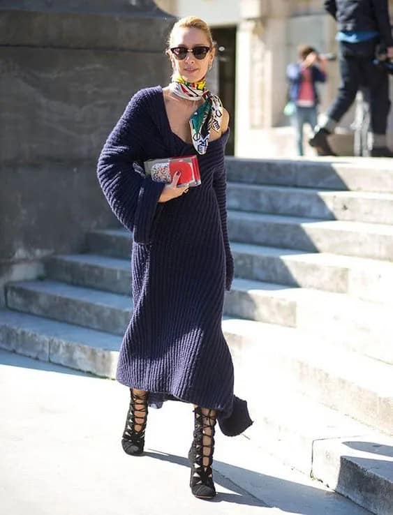 Purple Jumper Dress