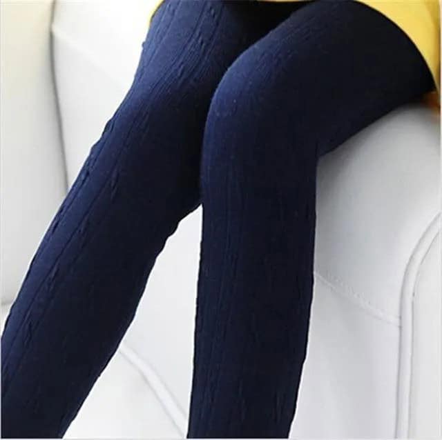 Navy Blue Sweater Leggings with Lemon Yellow Mini Dress