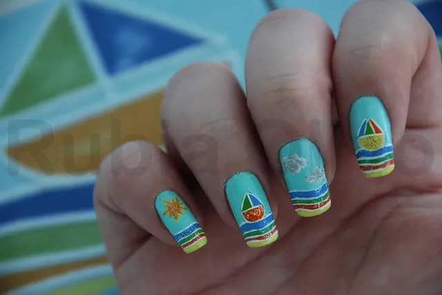 Beach nail designs