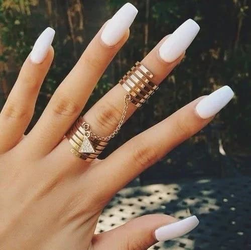 White nails