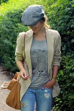 Wear with Grey Tee & Blazer