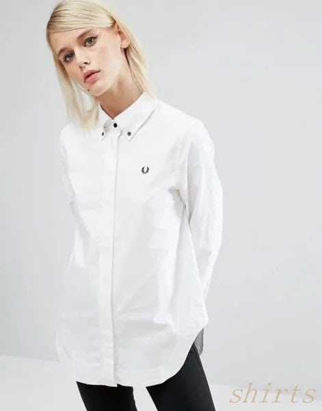 Long Oxford White Shirt with Black Skinny Jeans