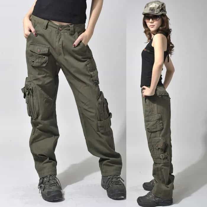 Wearing Cargo Pants with a Tank Top for Hiking