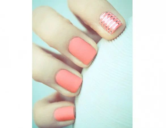 Pastel color nails