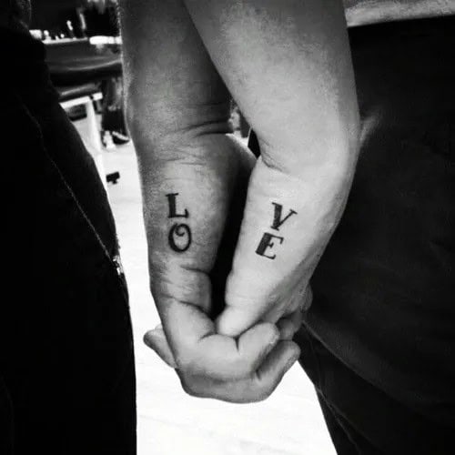 Matching Couple Tattoos