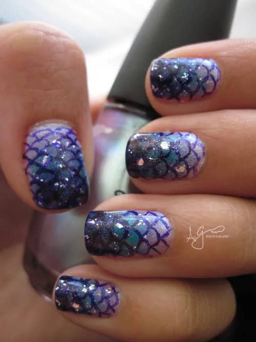 Mermaid nail designs