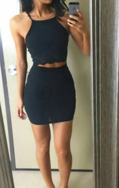 Wear with Black Bodycon Mini Skirt